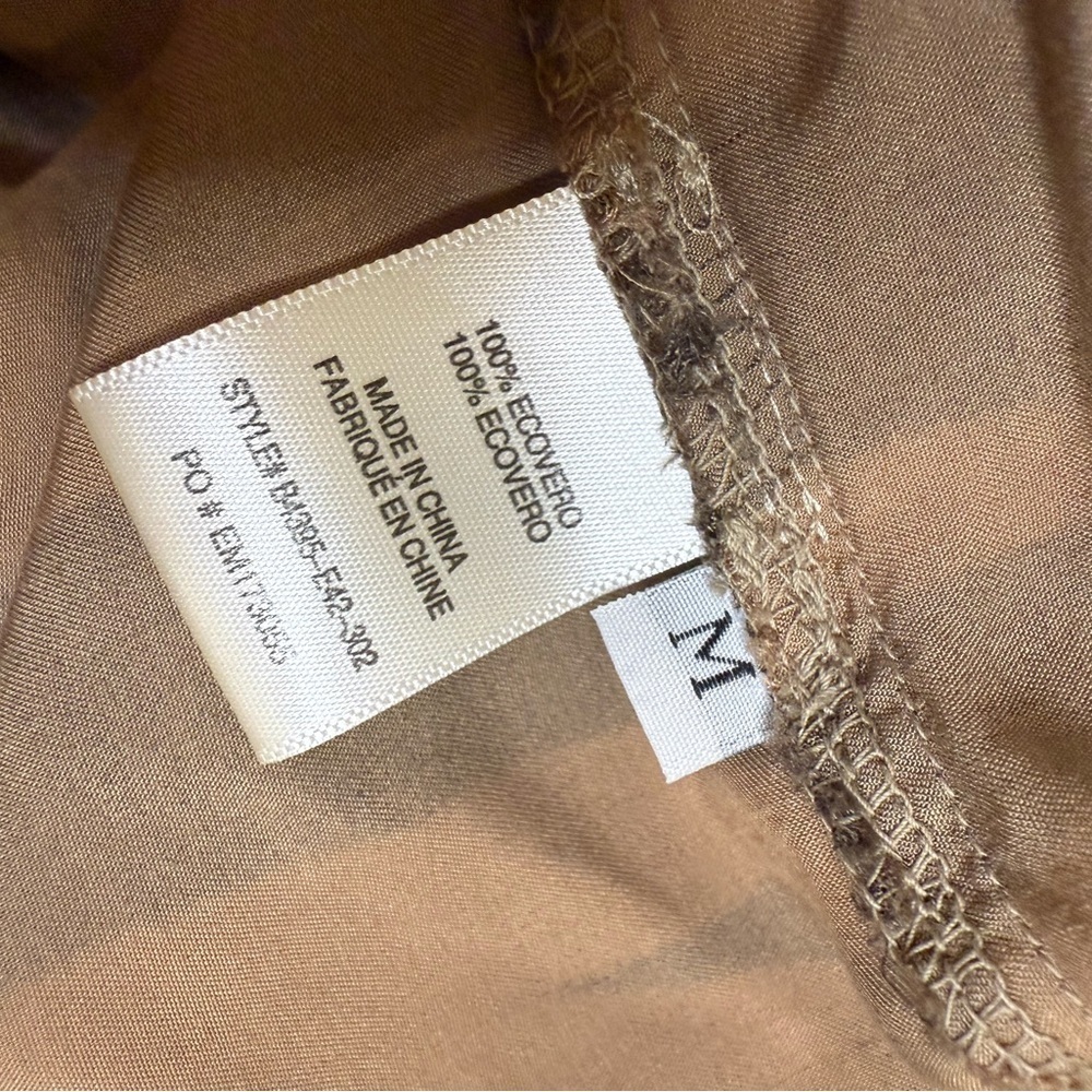 Bella Dahl Monterey Zebra Stripe-Print Woven Shirt Medium - Picture 5 of 9
